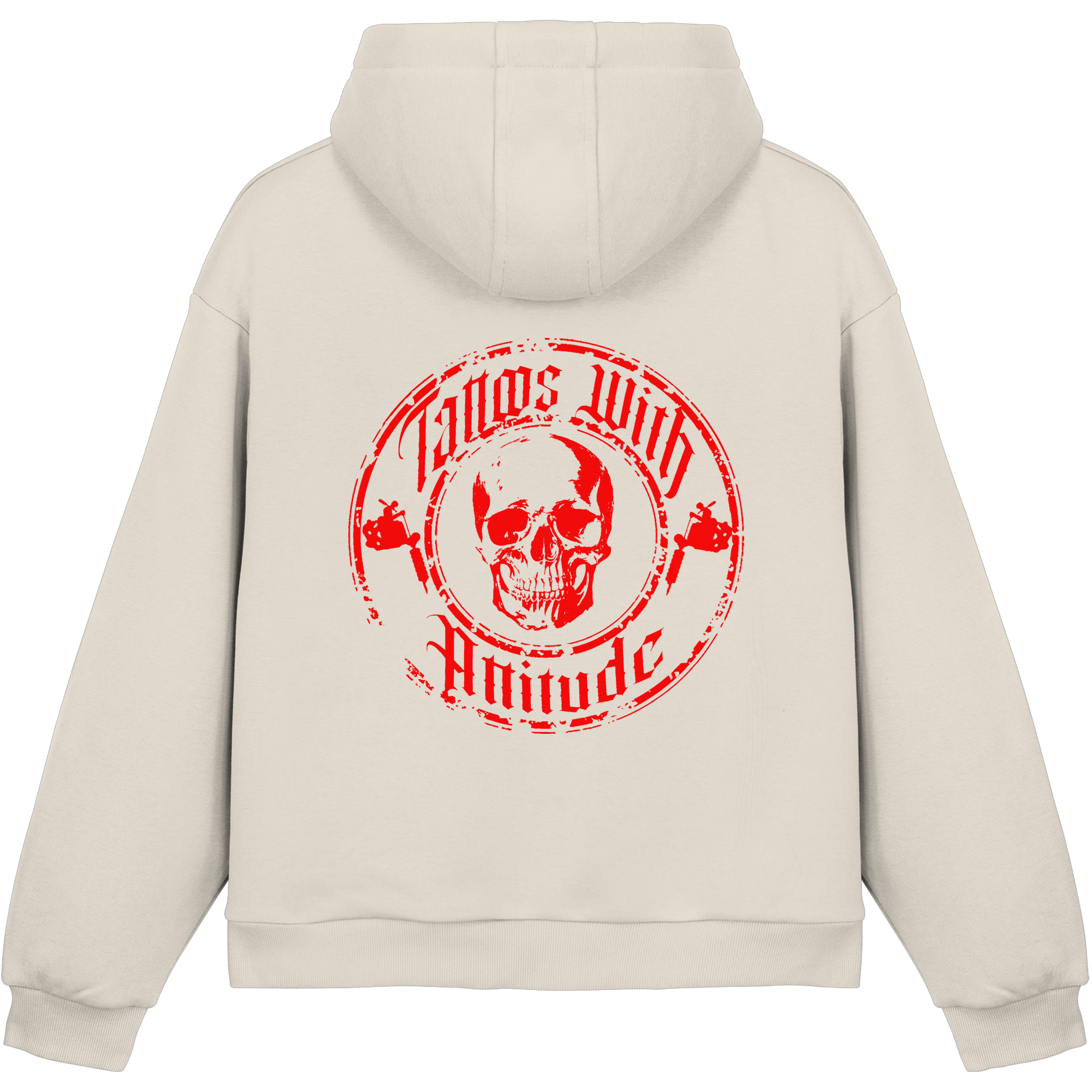 Skull  - Fluffy Boxcut Hoodie