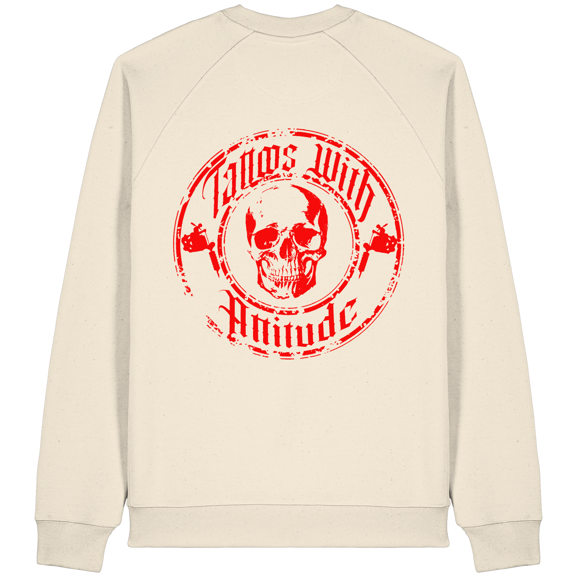 Skull  - Organic Raglan Sweatshirt